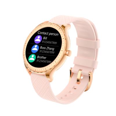 China Women Smart Watch, Luxury Heart Rate Blood Pressure Blood Oxygen Monitoring MP3 Playback BT Call 2021 Smartwatch for Women Waterproof for sale