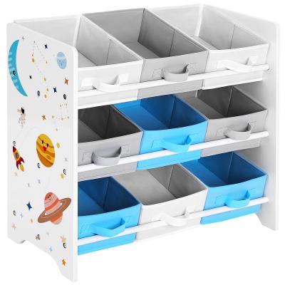 China Multi-layer modern children's rack bedside baby toy school children's cabinet household multi-layer large capacity for sale