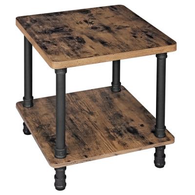 China VASAGLE Sofa Side Table Round Rustic Side Table (Size) Latest Industrial Design Adjustable Coffee Tables for sale