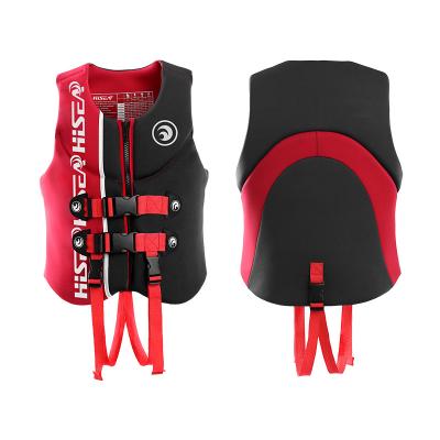 China Front Zipper HISEA Custom Design Water Sports Durable Sailing Men's Flotation Swimwear Epe Foam Life Vest for sale