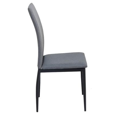 China K/D Velvet Scandinavian Linen Wood Dining Chairs Stainless Steel Legs Faux Leather Dining Chair for sale