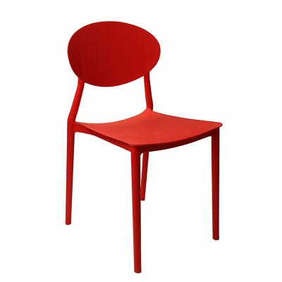 China Wholesale K/D Factory Modern Plastic Colorful Furniture Garden Plastic Stackable Dining Chairs for sale