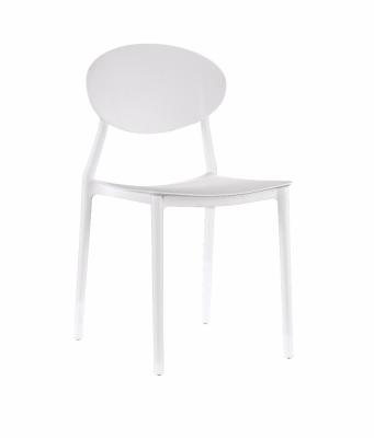 China K/D Stackable Dining Chairs Modern Plastic Garden Restaurant Furniture Colorful Polypropylene Plastic for sale