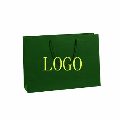 China High End Customizable Top Fashion Flat Bottom Kraft Paper Bags Customized Designed High Quality Recycled Materials for sale