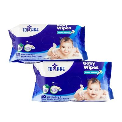 China Baby Wipes Skin Care Wholesale OEM Woven Fabric Cheap Soft Touch Non To Customize Wet Baby Wipes Factory for sale