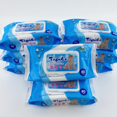 China Baby Wipes Wholesale OEM Non-Spunlace Woven Baby Soft Disposable Wet Wipes From Skin Care China Factory for sale