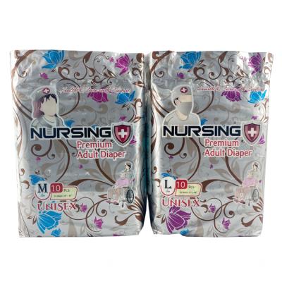 China Wholesale Bulk Plain Weave Disposable Ultra Thin Super Absorption Adult Diaper for sale