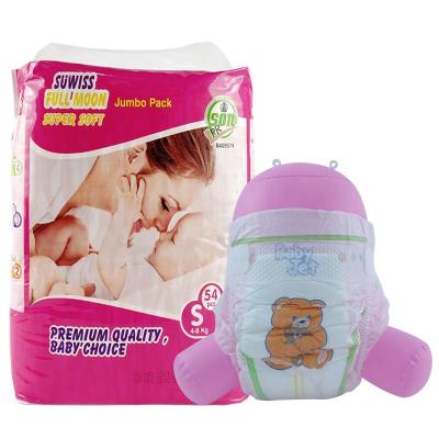 China Manufacturer Embroidered High Quality Disposable Bulk OEM Baby Diaper Ultra Soft Absorbent Wholesale Diapers for sale