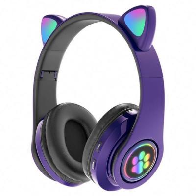 China Perfect Noise M6 Wireless LED Head Mounted Cat Ear Headphones For Girl Headphones for sale