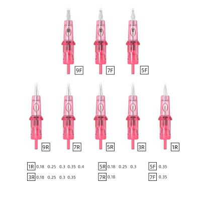 China Factory Directly Cost Effective Sterilized Permanent Disposable Tattoo Needle Makeup Cartridge For PMU for sale