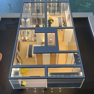 China Europe Limei Architectural Acrylic Mini House Interior Design Model Material Model for sale