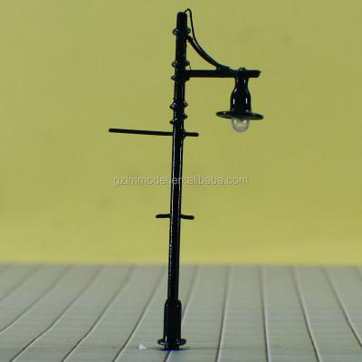 China art & 6.5cm 6V HO Scale Garden Copper Lamppost Collectible Model for Train Layout T83 for sale