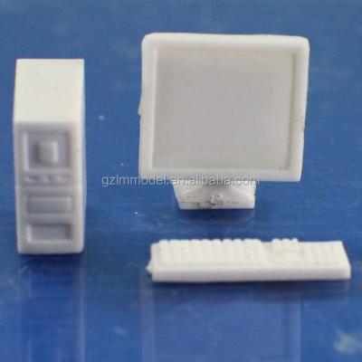 China Africa Material White 1:25 Plastic/ABC Desktop Computer Scale Model For Architectural Miniature Model for sale