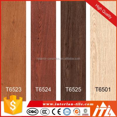 China New Rustic Tiles Wood Look Porcelain Floor Tile / Ceramic Wood for sale