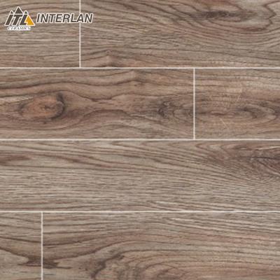 China INTERLAN Tiles Dining Room Decor 3d Picture Kerala Rustic Wooden Floor And Wall Porcelain Tile Price In India for sale