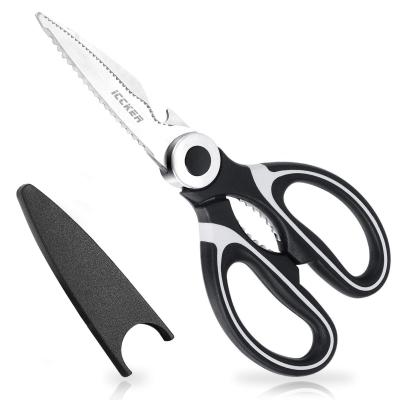 China Logo Wholesale Kitchen Poultry Shears Custom Heavy Duty Stainless Steel Bone Shears Chicken, Poultry, Fish, Meat and Poultry Shears Universal Kitchen Shear for sale