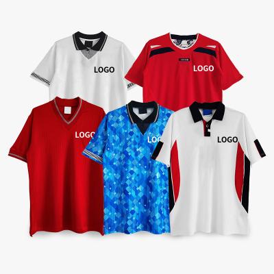 China Quick-drying quality custom club retro thailand sports wear retro football uniform football soccer shirts for sale