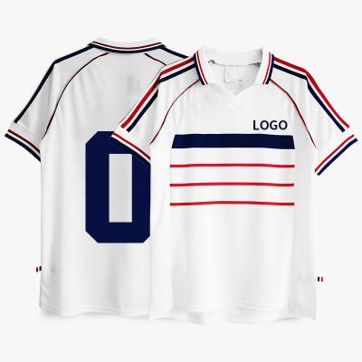 China Quick-Drying Professional Customized Retro Football Soccer Jersey Breathable Sports Wear Football for sale