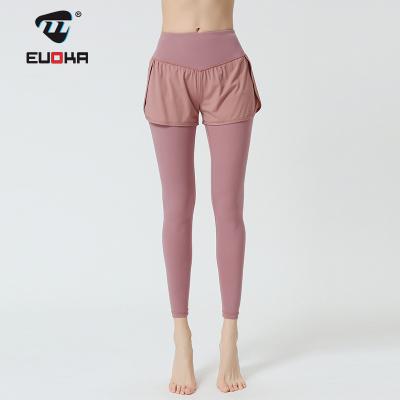 China Factory Wholesale Women's Sexy Yoga Pants Seamless Breathable Directly Cheap High Waist for sale