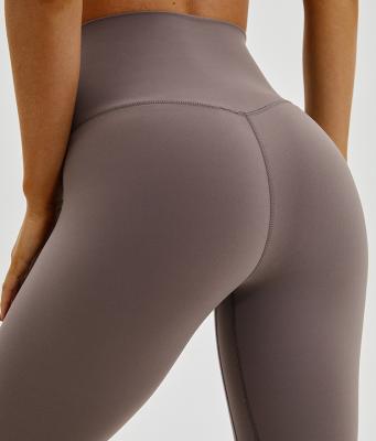 China 2020 High-Waist New Yoga Spring Naked Pants Women Breathable Hip-lifting Foot Sports Fitness Tight Elastic Working Pants for sale