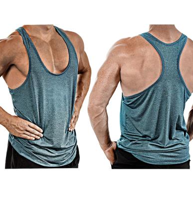 China QUICK DRY sports invest sleeveless T-shirt for men's running yoga gym weightlifting gym for sale