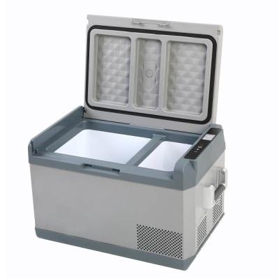 China 2021 COMPRESSOR DC 12V/24V 36L portable outdoor mini refrigerator car refrigerator for camping for sale