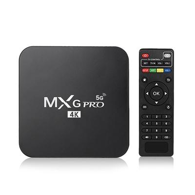 China Wholesale in stock factory price TV set top box HD TV receiver 4K Smart Android TV box. Mxg pro for sale