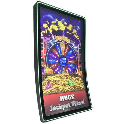 China 43 Inch J type Curved UHD 4K Closed Frame Touch Screen Curved Casino Gaming Monitors for sale