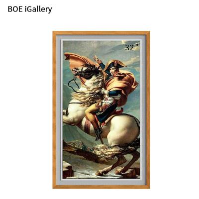 China BOE igallery 32'' Large size wifi FHD 1080P lcd electronic art digital photo frame with remote control function photo frame for sale