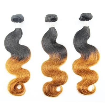 China Cuticle 100% virgin hair bundles ombre hair body wave hair extension cuticle aligned hair full aligned remy for black women for sale