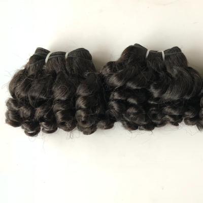 China Factory Price Super Bouncy Curl Double Drawn Hair Bouncy Curl, Hair Vendors Funmi Raw Virgin Hair, Cuticle Aligned Hair Extensions for sale