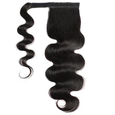 China Factory Price Virgin Brazilian Human Hair Ponytail Color Ponytail Hair Extensions Body Wave Hair Natural Bone Straight Curly Body Wave Hair for sale