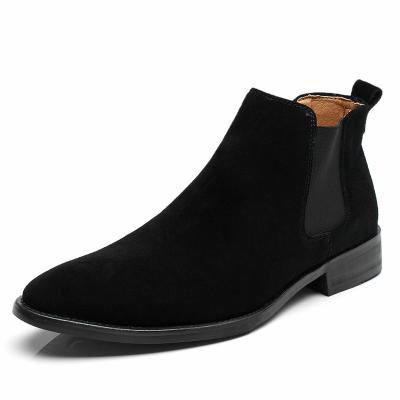 China Good Quality Style Fashion Business Men Ankle Boots Anti-slippery British Formal Genuine Leather Shoes for sale