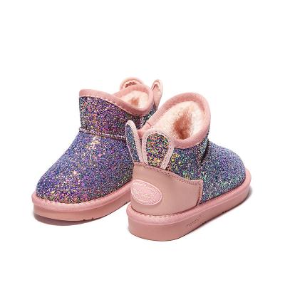 China Around 1 Pair Moq Multi Color Warm Kids Winter Hairy Snow Boots Baby Faux Fur Boots For Kids for sale