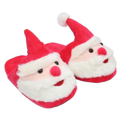 China Light Fashion Private Label China Red Color Christmas In Door Kids Slippers Shoes With Character for sale