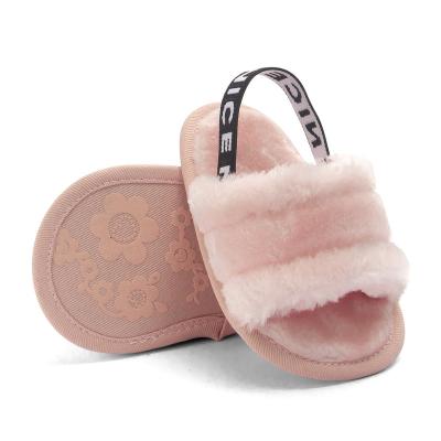 China Fashion Breathable Lovely Low Price Clearance Fluffy Rabbit Slippers For Indoor Kids Autumn Winter for sale