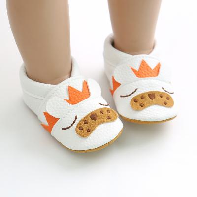 China New come printed stretching popular pattern sole prewalker rabbit lion fox anti-skid shoes toddler for sale