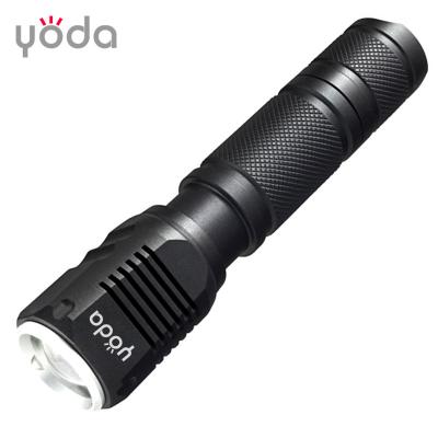 China T9618 18650 Flat Head Flashlight Rechargeable Tactical Lanterna De Led 9618 for sale