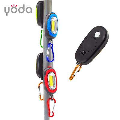 China Hot Selling COB LED Carabiner Magnetic Low Pocket Button Mini Key Chain Flashlight Camping Hot Selling Flashlight for sale