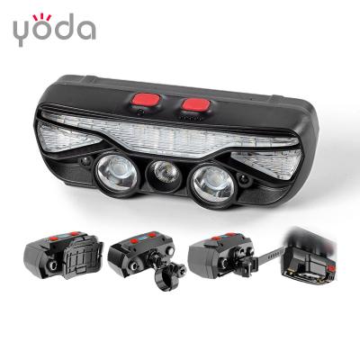 China New Convenient Plastic Type C USB Rechargeable 10w Bicycle Headlight ABS Multi Functional ABS Magnet Led Work Light for sale