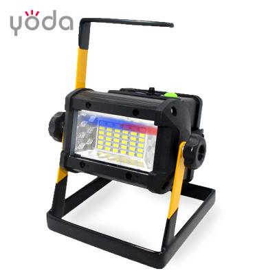 China Portable 50w Rechargeable Handheld Outdoor Truck or Indoor Car 18650 Led Flood Light for Work for sale