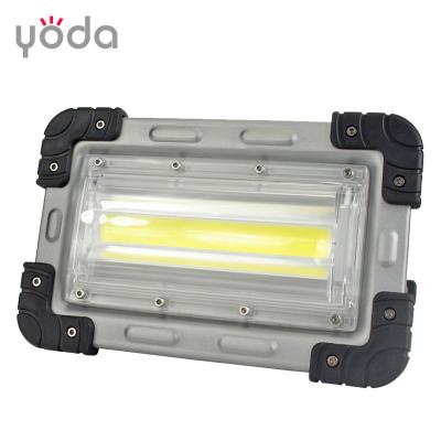 China Warehouse T1824 bright white cob 30w ip65 rechargeable led floodlight for sale