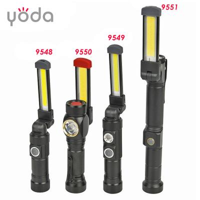 China 2019 New Design 2019 Multifunctional COB Work LED Light Foldable Working Flashlight 9548 for sale