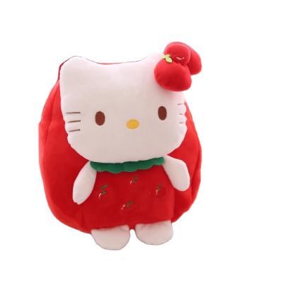 China Lovely Cat Plush Backpack Portable Hot Selling Animal Backpack Plush Bag For Kids for sale