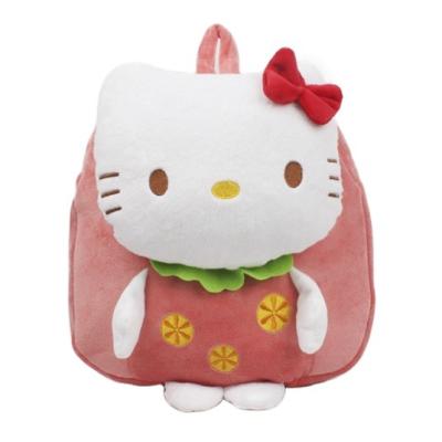 China Lovely cat plush animal backpack children's backpack hot pink anti-theft girl plush bag sale for sale