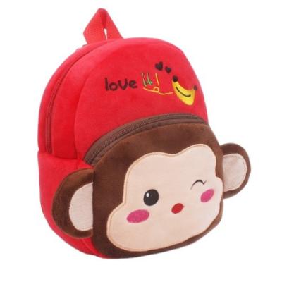 China Anti Theft Cute Monkey Kids Animal Backpacks Girls School Bags Backpacking With Plush for sale