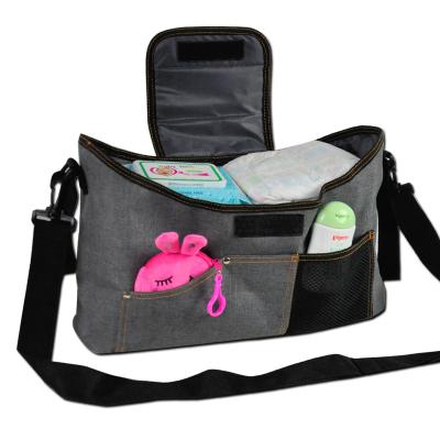 China Hot Selling Water Resistant Mom Diaper Bag Waterproof Hanging Stroller Organizer for sale