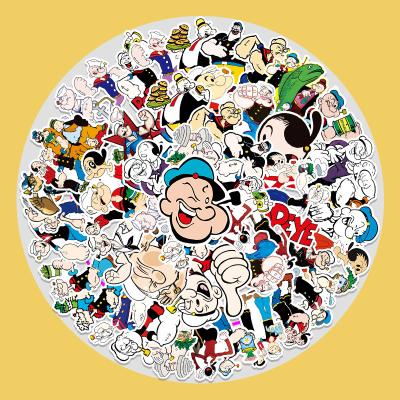 China Other Wholesale 50pcs Popeye the Sailor Car Decorative Stickers for sale