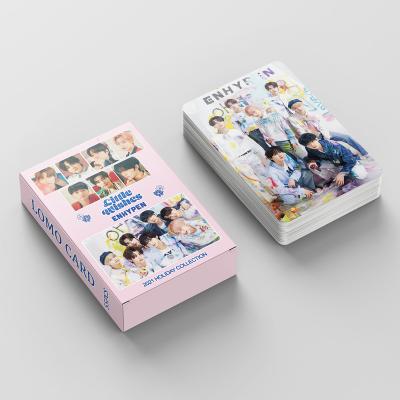 China 55Pcs/Set Europe New Album Lomo Card Photo Print Kpop ENHYPEN Photocard New LITTLE WISHES Postcard Cards Poster Picture Fans Gift for sale