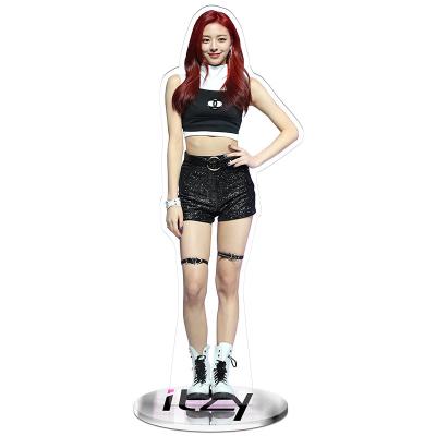 China South Korea Wholesale Kpop Idol Sell 21cm ITZY Clear Acrylic Stand for sale